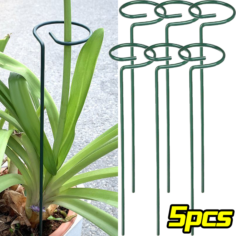 Supply For Florist - 1/10pcs Garden Support Stake Ring Metal