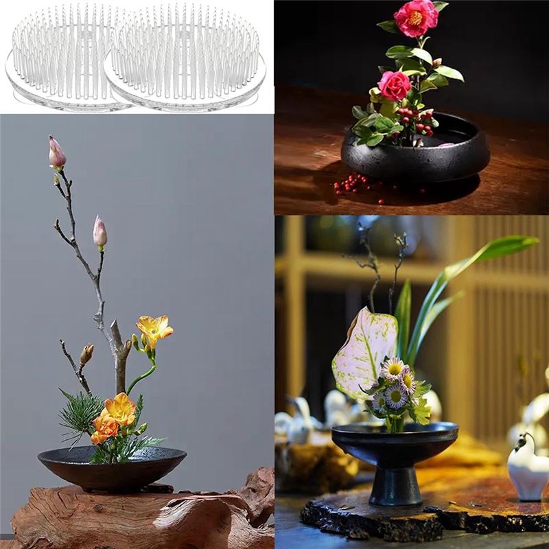 Set Of 12 Clear Plastic Pin Fr - đánh giá và giá Flower Frog Pin