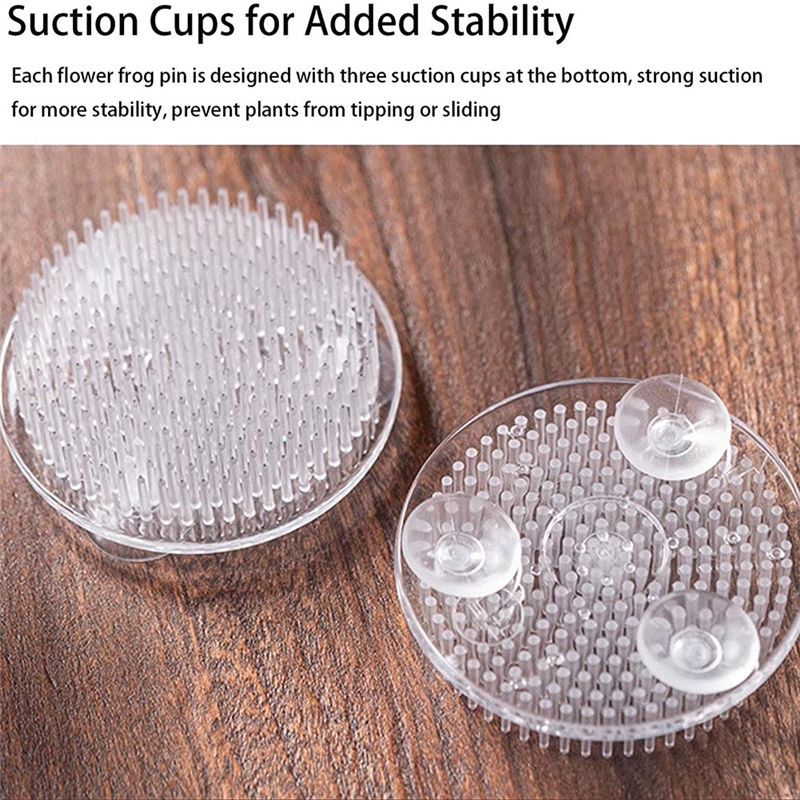 Set Of 12 Clear Plastic Pin Fr - đánh giá và giá Flower Frog Pin