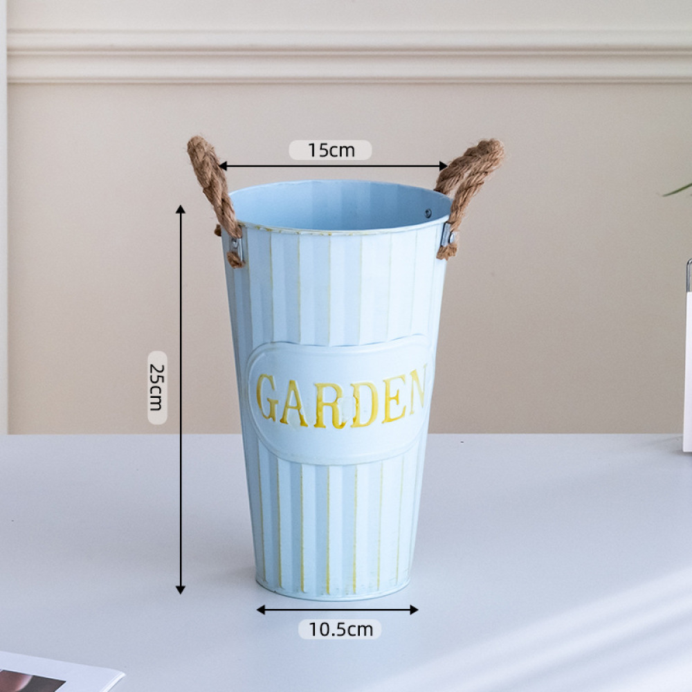Pastoral Iron Plant Pot Decora - đánh giá và giá Florist Supply Buckets