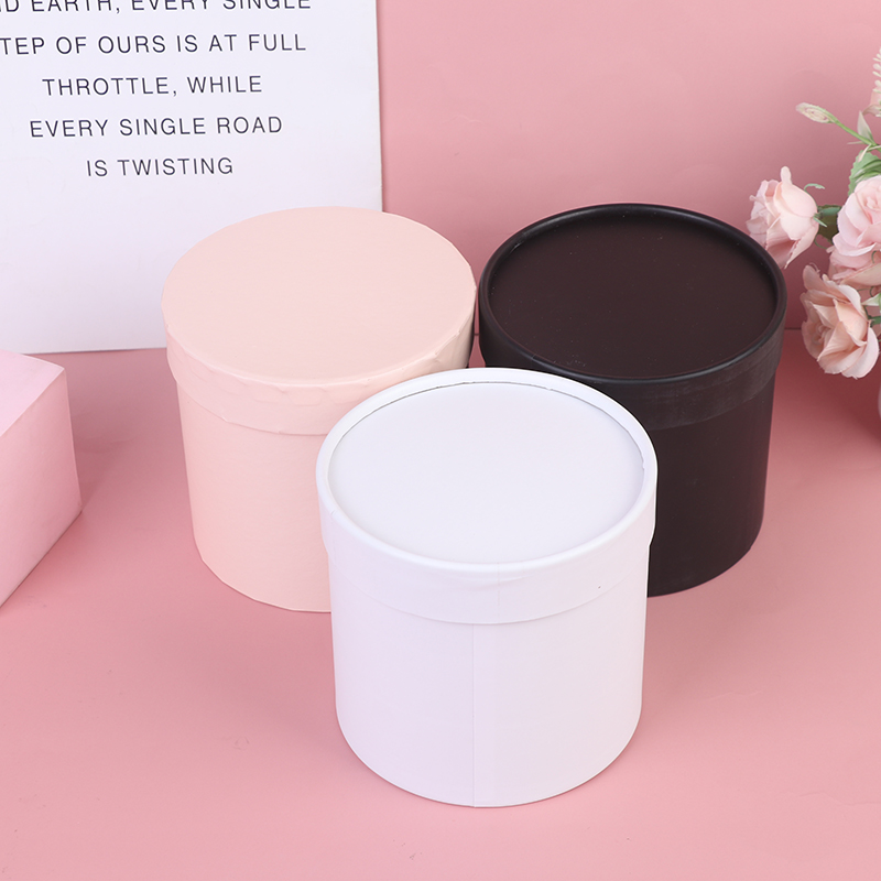 1PC Round Flower Paper Gift Bo - đánh giá và giá Florist Supply Buckets
